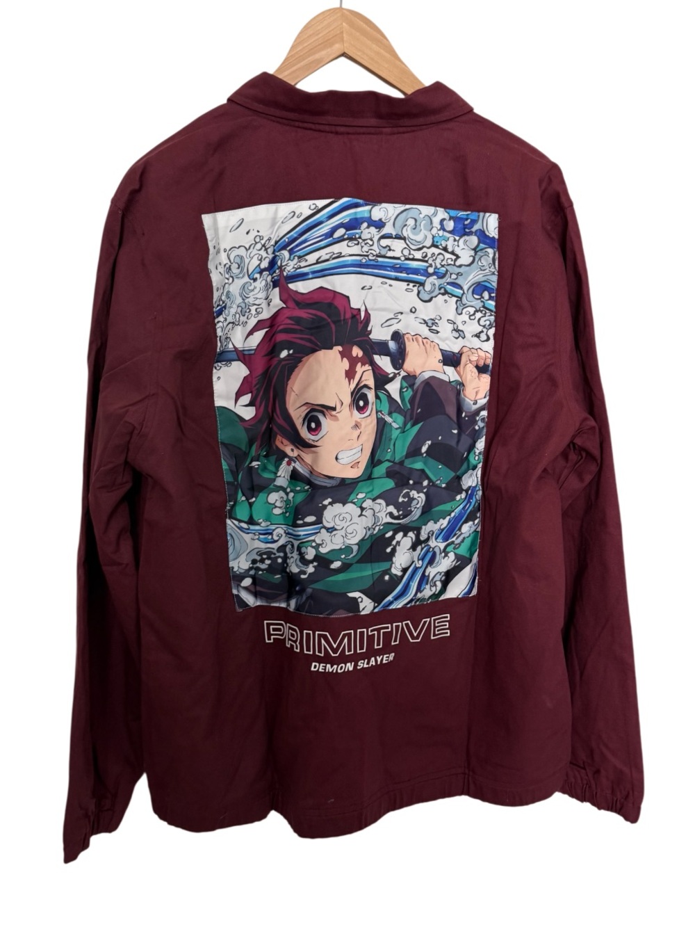 Primitive Maroon Demon Slayer Jacket XL NWT